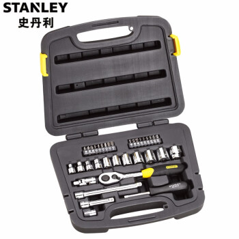史丹利（Stanley）套筒组套35件10MM系列英制组套 94-692-22中飞棘轮扳手3/8汽修