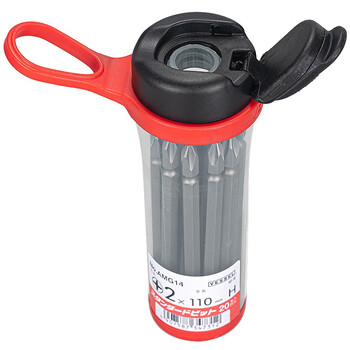 VESSEL威威日本进口双头批头AMG14 带磁化器批头 十字A型插口磁性批头 PH2X110mm 20支装