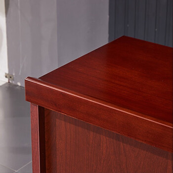 京顿JINGDUN双人会议桌长条桌培训桌油漆实木贴皮会议桌椅组合学习桌课桌 1.4米含两椅