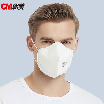 CM朝美 6006-1型 耳挂式【300只】含抑菌层KN95防雾霾PM2.5防唾液飞沫颗粒物粉尘透气成人工业劳保民用口罩