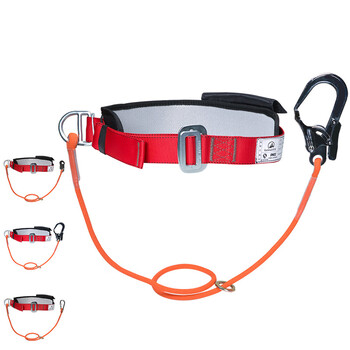 安惠 坎乐单腰安全带保险带户外防坠落高空作业安全绳1.8米大钩定做 1套 单腰安全带