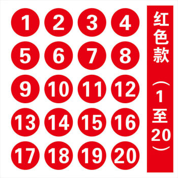 防水数字贴号码自粘贴分类分区划分编码标识标示机器机台编号抽屉餐桌