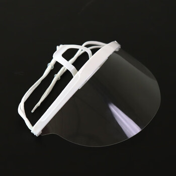 百舸全面罩式防护面屏  酒店餐饮食堂卫生防口水 双面防雾 10个