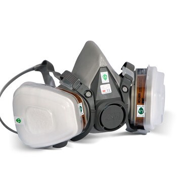 3M6200半面罩+6006CN滤盒2个+501滤棉盖2个+5N11滤棉2片七件套*1套