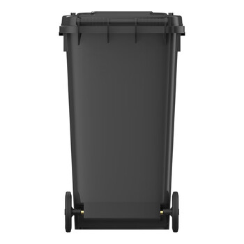 科力邦（Kelibang) 户外垃圾桶 大号加厚240L分类垃圾桶商用塑料环卫垃圾桶带盖物业翻盖果皮箱 KB1037 灰色