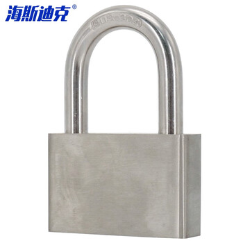 海斯迪克 HK-5157 304不锈钢挂锁 电力表箱锁防水锁头 挂锁 60mm短梁通开