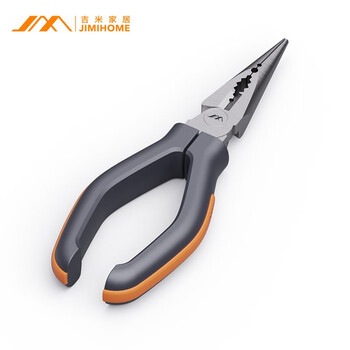 吉米 尖嘴钳子6寸剥线钳多功能工业级省力绕线钳子工具 JM-G1506N