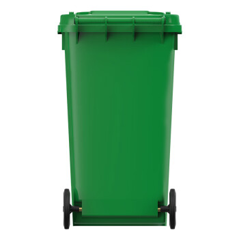 科力邦（Kelibang) 户外垃圾桶 大号加厚240L分类垃圾桶带盖市政物业商用环卫垃圾桶 绿色 KB1048 厨余垃圾