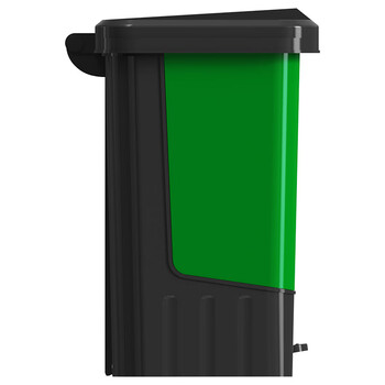 科力邦（Kelibang） 分类垃圾桶 大号脚踏式60L厨余其他垃圾桶带盖双桶环卫户外垃圾桶翻盖 KB1200 绿灰