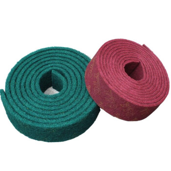 海斯迪克 HKY-203 工业百洁擦拭布 强力去污打磨除锈通用清洁布 10cm*1.8m绿色