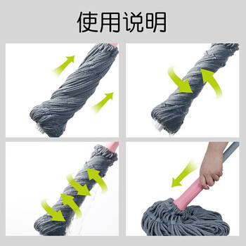 茶花 拖把家用一拖净拖布地拖墩布免手洗旋转自拧水吸水懒人拖把