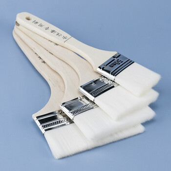 冰禹 BYyc-264 水性羊毛清洁刷 油漆刷调料刷 木柄除尘细羊毛刷 4件套(2/3/4/5)