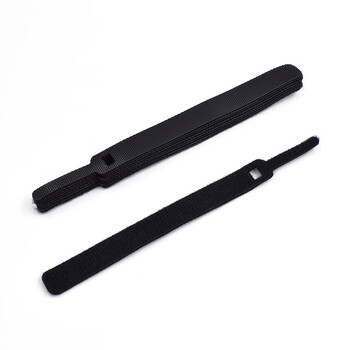 飞尔(FLYER)针形背对背魔术贴扎带 彩色自粘捆绑带 尼龙魔术贴【黑色针型 12x150mm】200条装