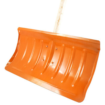 海斯迪克 钢制除雪铲 推雪板 环卫工具扫雪铲垃圾铲雪锹钢锹 颜色随机发货(含木杆) HK-123