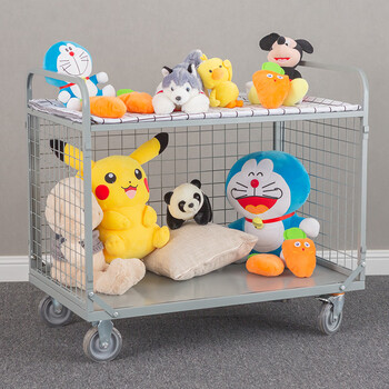 张氏艺佳全折叠围栏网格物流推货车搬运车灰色折叠款1000*600*900