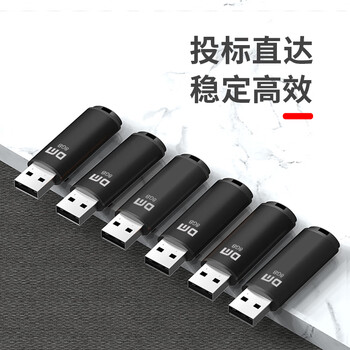 DM大迈 8GB USB2.0 U盘 PD204 黑色 招标投标小u盘 企业竞标电脑车载优盘