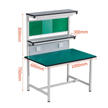 京顿防静电工作台钳工工作台桌子车间打包台工厂组装维修桌操作台 1000*600*750+850mm