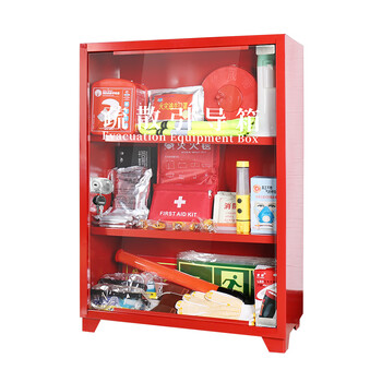 绿消 应急疏散引导箱 消防器材灭火器箱 消防箱/疏散引导箱102套装/红色