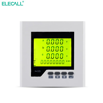 伊莱科(ELECALL)三相液晶电力仪表 ELE-3D3Y/D2数字全电量 白色 ELE-3D3/AC220V 7 