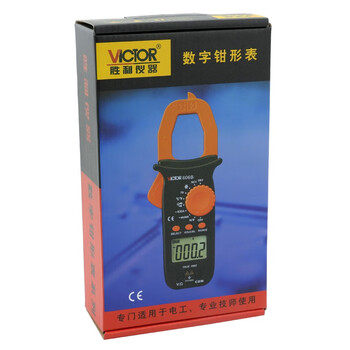 胜利仪器（VICTOR）万用表数字电流表交流钳形万能表数字电流表交直流 VC606A 标配现货
