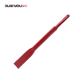 泉有（quanyou）电镐镐钎镐头凿子 五坑 四坑 六角尖凿 扁凿电动工具附件QY-圆柄扁14*250（自磨）