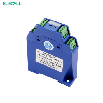 伊莱科(ELECALL)单相直流电流变送器4-20mA交流直流电压电流频率变送器ELE-AI定制蓝色ELE-AIAC5A/4-20mA7