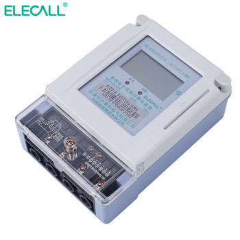 伊莱科(ELECALL)单相插卡式预付费IC卡电表数字液晶插卡电子式DDSY3533 白色 液晶屏显示30（100A） 7 