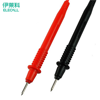 伊莱科(ELECALL)万用表通用表笔表棒表线 黑色、红色 1000V/10A万能表测试线A830