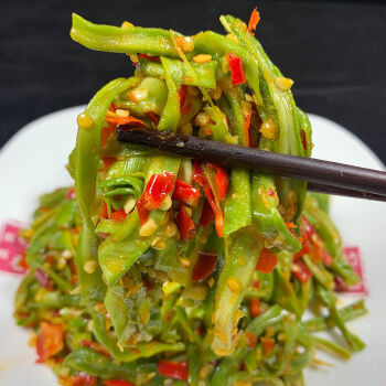 农家香辣贡菜脆椒下饭菜剁辣椒咸菜苔菜开胃即食宿舍贡菜250克蒜心米
