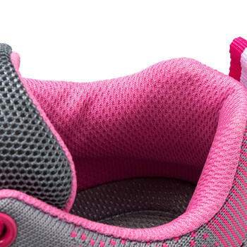 老管家 劳保鞋钢包头防砸防刺穿安全鞋实心底飞织网面透气舒适耐磨轻便时尚女款工作鞋276 粉色34