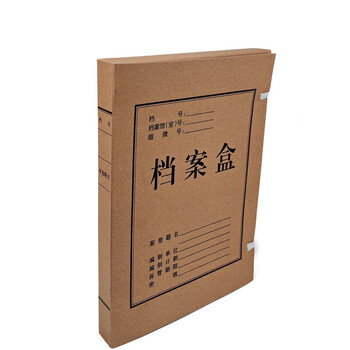 飞尔（FLYER）档案盒 加厚文件资料盒 高质感牛皮纸财务凭证盒 10只装【31x22cm 厚度4cm】