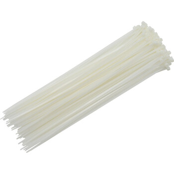 卡夫威尔 自锁式尼龙扎带大号小号加长 园艺扎线带 扎带理线带束线带捆扎带 4.8*400mm 白色 50支装OT3123