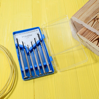 保拉(Paola) 螺丝刀套装6件套 精密小十字一字批头组合 笔记本拆机钟表眼镜维修工具1901