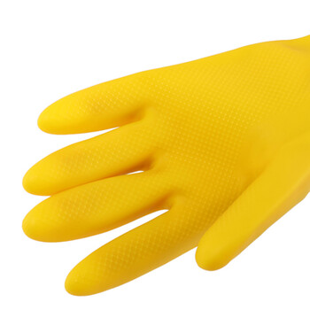 鲁坤 LK-09 乳胶手套 （加厚款）工业橡胶耐磨手套厨房洗碗手套家务橡胶皮刷碗神器防水耐用