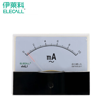 伊莱科(ELECALL)【定制】指针式交流电流表安培表 44L1-A 机械表头30/5A~2K/5A 白色 400/5A 7 