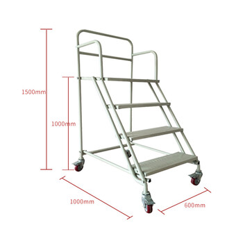 飞尔 双层折叠登高推车 理货车折叠手推车【 双层折叠车 98cm】