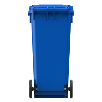 科力邦（Kelibang) 户外垃圾桶 大号加厚120L分类垃圾桶商用塑料环卫垃圾桶带盖物业翻盖果皮箱 KB1036 蓝色