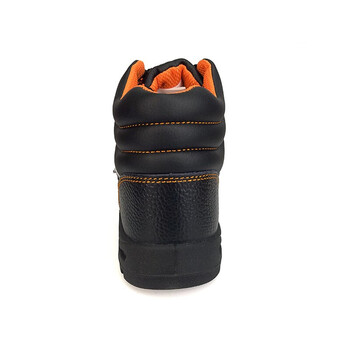 王盾/盾王 9348 中帮防砸安全鞋牛皮劳保鞋男女耐磨防滑耐油耐弱酸碱厨房安全鞋定做 43码 黑色 1双