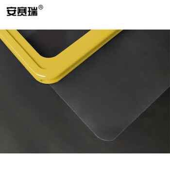 安赛瑞 台式展示架超市商城广告价格牌仓库落地支架A4标识牌店面促销牌海报黄色26064