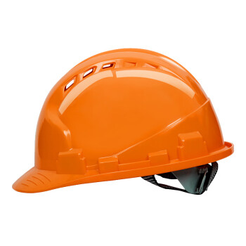 盾守安全帽国标ABS防砸透气工业头盔工地建筑施工抗冲击印字三筋桔