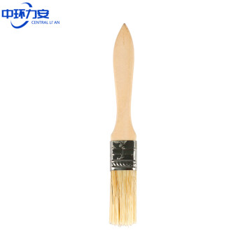 中环力安【高档长毛加厚1寸】油漆刷软毛刷子工业用无痕长柄1/2/3/4/8寸烧烤猪毛刷