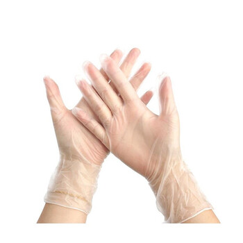 久臻  9424 一次性手套PVC手套饮食加工 餐饮美容手套加厚防护100只/盒 一次性PVC L