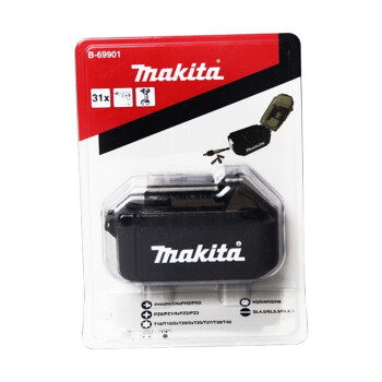 牧田（MAKITA）手电钻电动螺丝刀批头六角柄批头套装31件B-69901