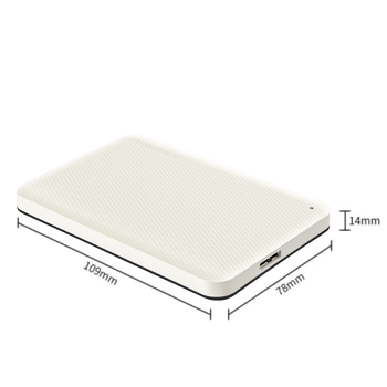 东芝（TOSHIBA）2TB 移动存储 移动硬盘 小小白桃 V10系列 兼容Mac 便携 高速传输 密码保护 照片备份