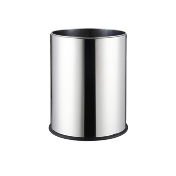 庄太太 15L无钢圈防漏水 不锈钢垃圾桶酒店办公厕所简约ZTT-9004