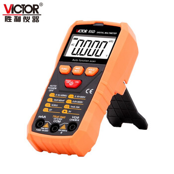 胜利仪器（VICTOR）数字万用表手持式大屏幕万能表全保护电路直流电流 VC85D 标配现货