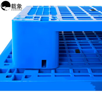 载象网格塑料川字托盘 叉车板垫仓板 长方型物流仓库防潮托盘 卡板 全新料川字塑料托盘1200*1000*150