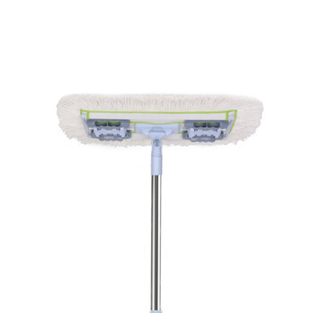 亿丽佳 夹布平板拖把免手洗墩布排拖旋转瓷砖实木地板拖把尘推纤维拖布平拖（礼盒装450铝板） 5件/组