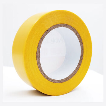 ABLEMEN 优质彩色识别PVC电气绝缘胶带 电工胶布 无铅防水耐高温阻燃抗老化 19mm*10M 黄色一卷 20卷起订