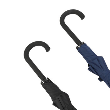 海斯迪克 HKY-88 大号弯杆雨伞 商用高尔夫伞 男士商务伞礼品广告伞 黑色5把